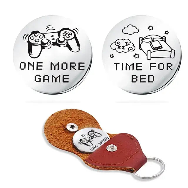 Double-Sided Decision Coin Keychain